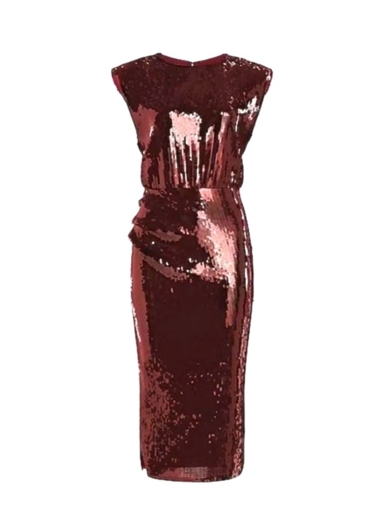 Nwt Express Sequined Sleeveless Sheath Dress - Size Xl